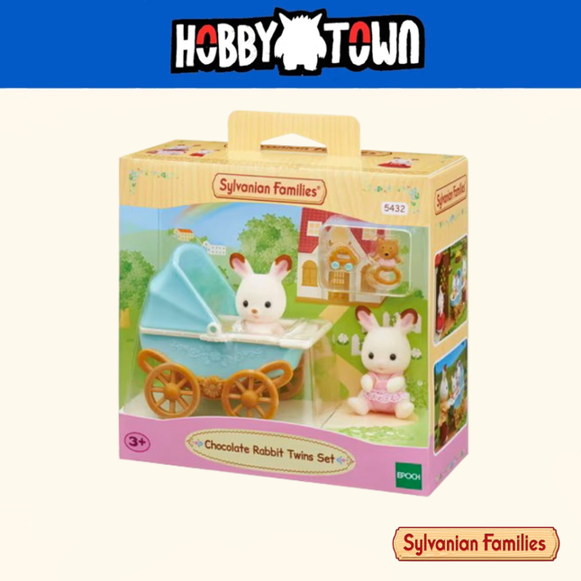 Sylvanian Families - Toy - Chocolate Rabbit Twins Set
