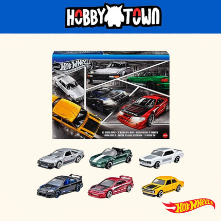 Hot Wheels  - Toy -  Silver Series: Set of 6 Japanese Vehicles