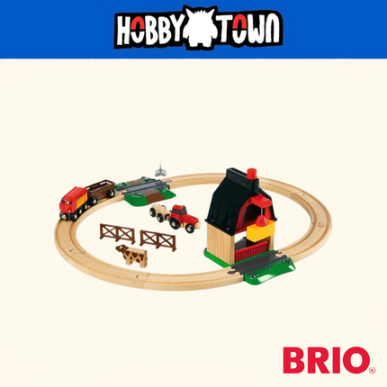 BRIO - Toy - Farm Railway Set