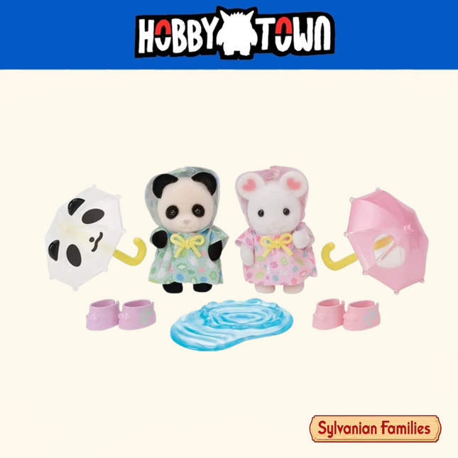 Sylvanian Families - Toy - Nursery Friends: Rainy Day Duo